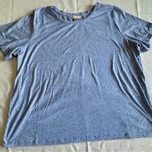 CJ Banks Denim Blue Top